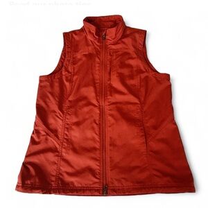 Orvis Vest Men’s Medium Rust  Outdoors Full Zip Fishing Hunting Pockets Vent